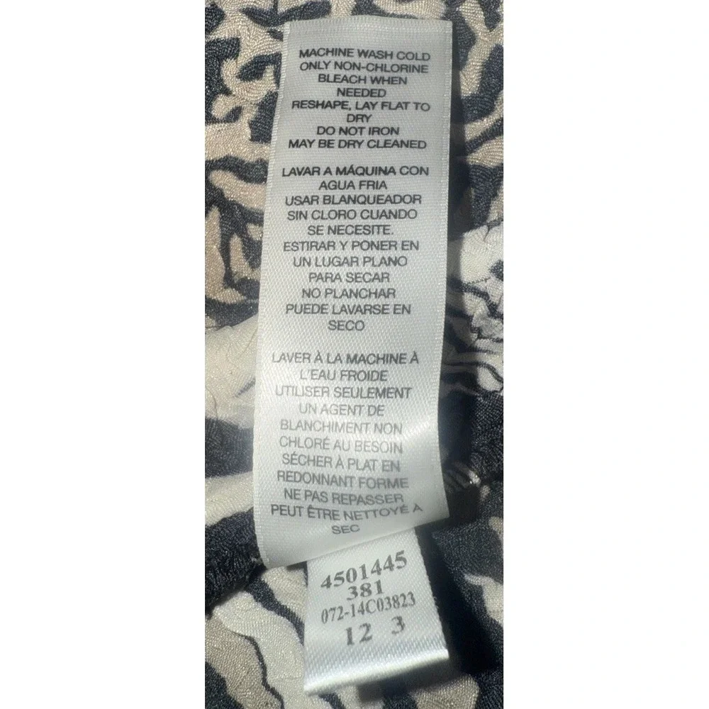 Travelers Collection by Chicos blazer cardigan black gold ivory open front women